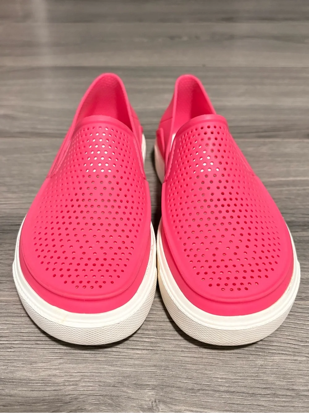 CROCS Pink Citilane Roka Slip-Ons- Youth
